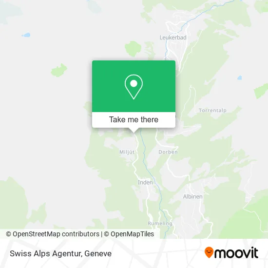 Swiss Alps Agentur map