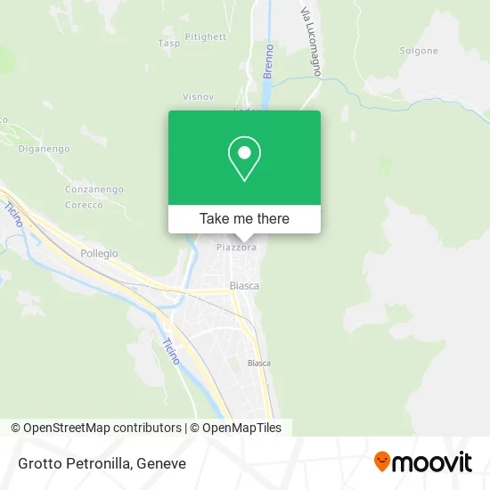 Grotto Petronilla map