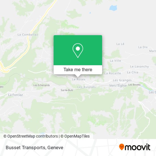 Busset Transports map