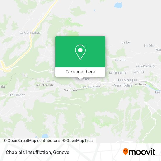 Chablais Insufflation map