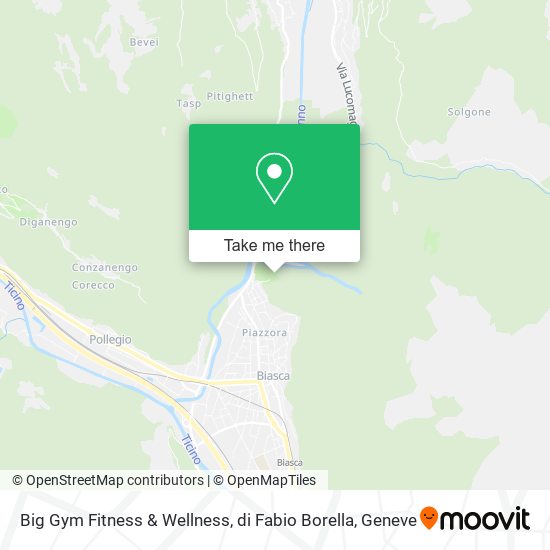 Big Gym Fitness & Wellness, di Fabio Borella map