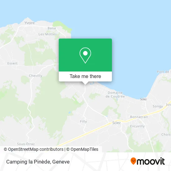 Camping la Pinède map