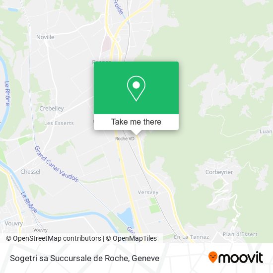 Sogetri sa Succursale de Roche plan