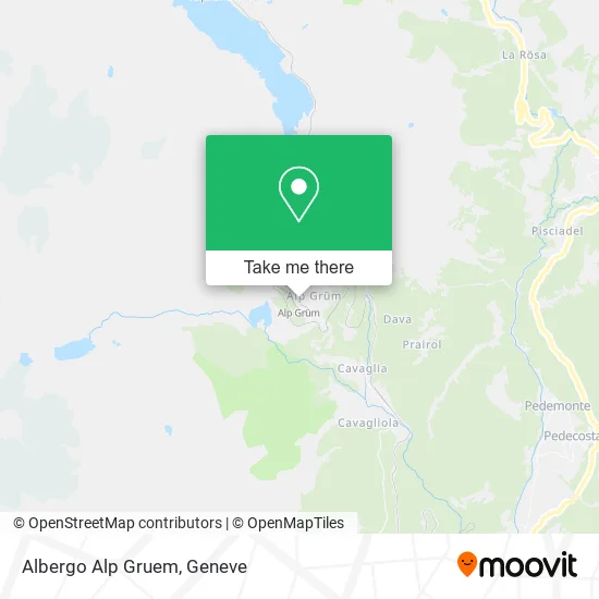 Albergo Alp Gruem map