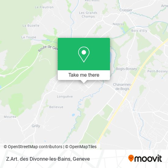 Z.Art. des Divonne-les-Bains map