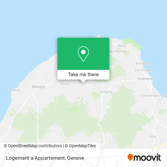 Logement a Appartement map