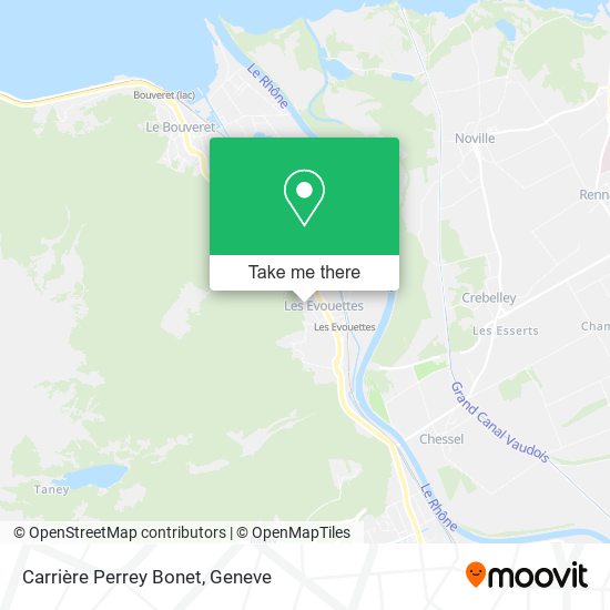 Carrière Perrey Bonet map
