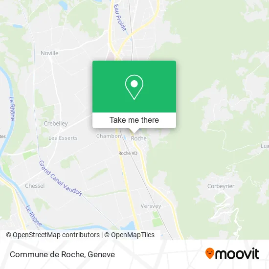 Commune de Roche map