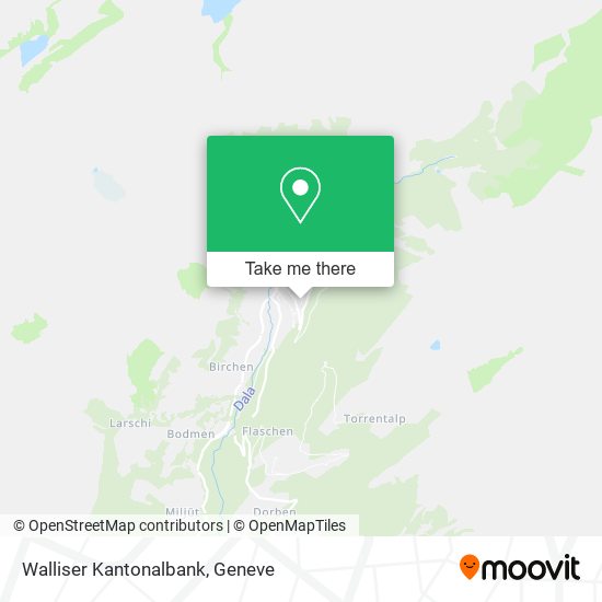 Walliser Kantonalbank map