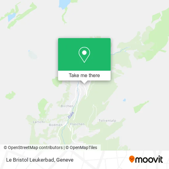 Le Bristol Leukerbad map