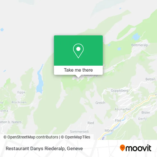 Restaurant Danys Riederalp map