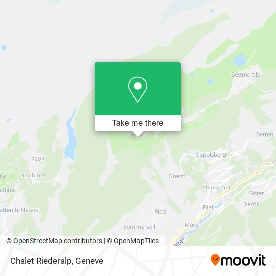 Chalet Riederalp map