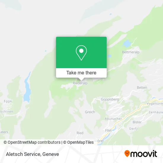 Aletsch Service map