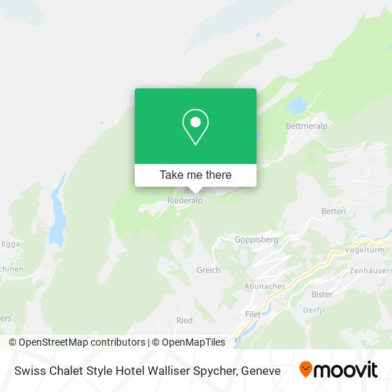 Swiss Chalet Style Hotel Walliser Spycher map