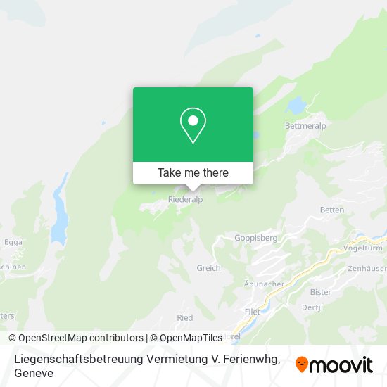 Liegenschaftsbetreuung Vermietung V. Ferienwhg map
