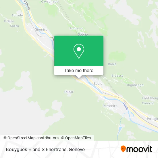 Bouygues E and S Enertrans map