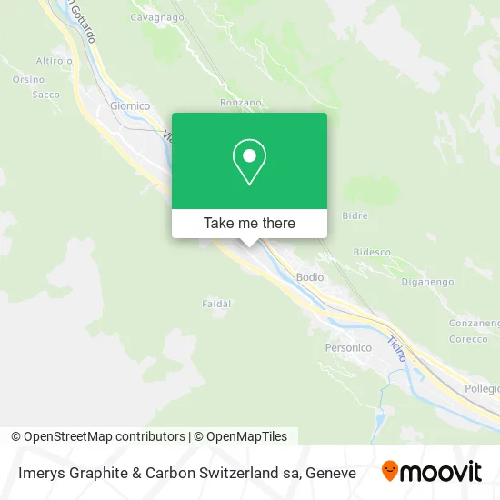 Imerys Graphite & Carbon Switzerland sa map