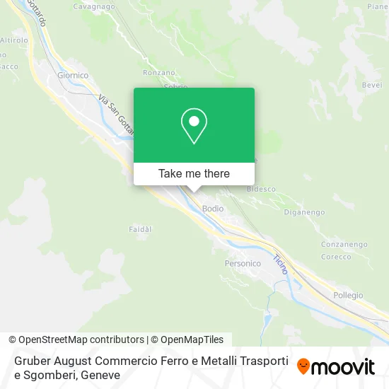 Gruber August Commercio Ferro e Metalli Trasporti e Sgomberi map