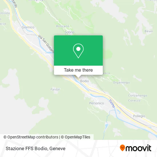 Stazione FFS Bodio map