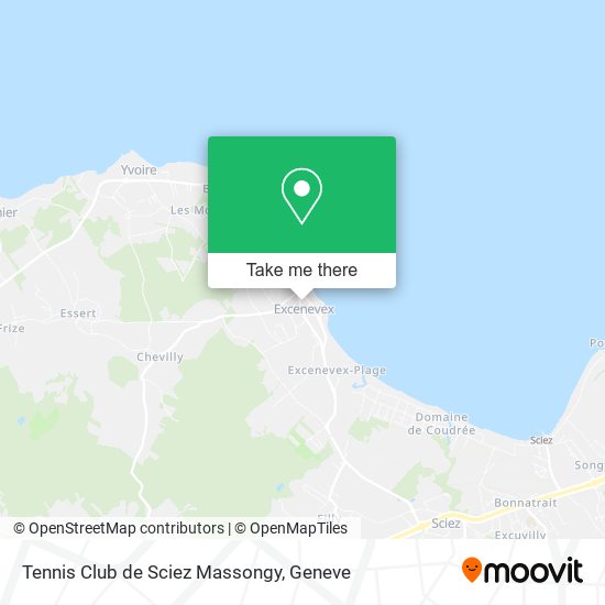 Tennis Club de Sciez Massongy map