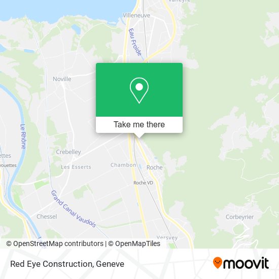 Red Eye Construction map