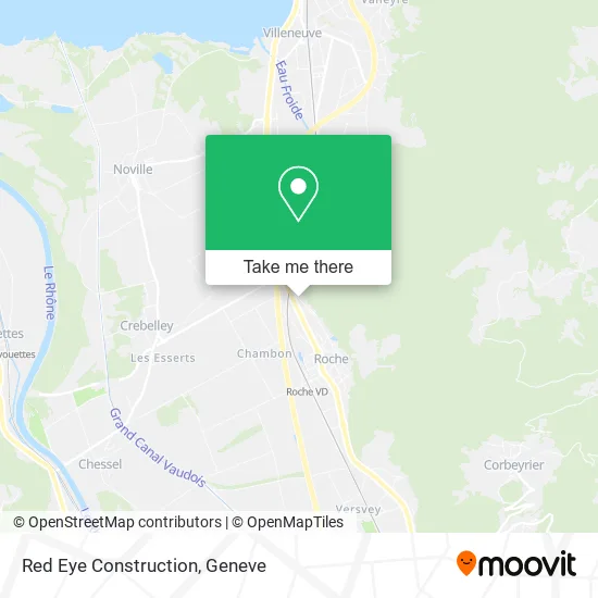 Red Eye Construction map
