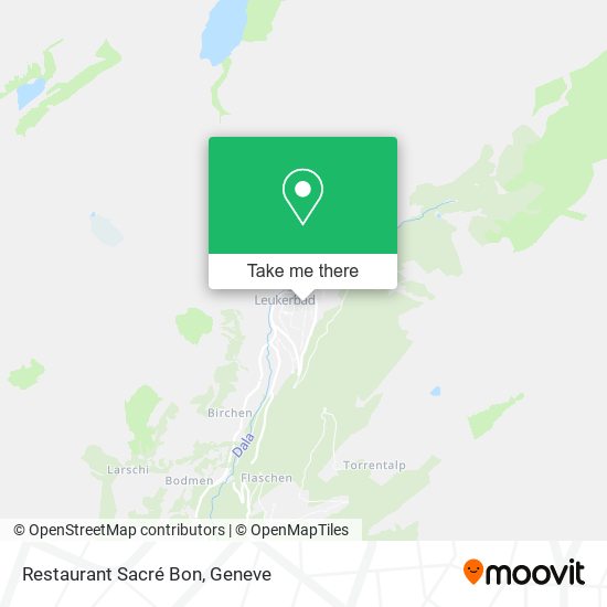 Restaurant Sacré Bon map