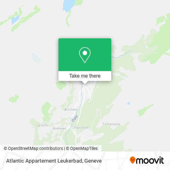 Atlantic Appartement Leukerbad map