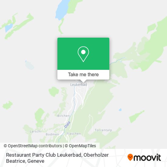 Restaurant Party Club Leukerbad, Oberholzer Beatrice map
