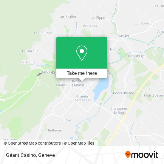 Géant Casino map