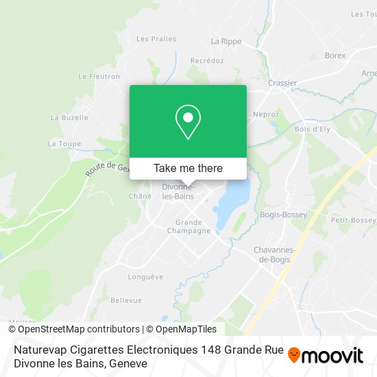 Naturevap Cigarettes Electroniques 148 Grande Rue Divonne les Bains map