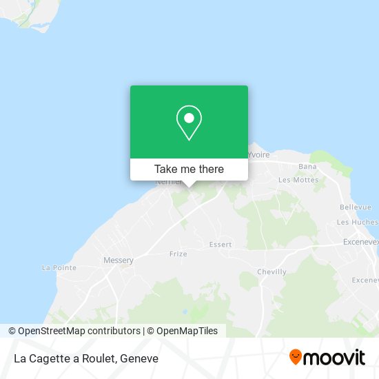 La Cagette a Roulet map