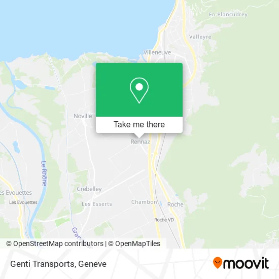 Genti Transports map