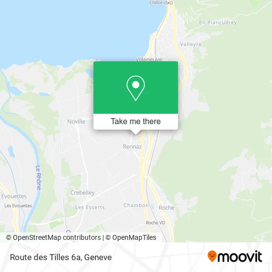 Route des Tilles 6a map