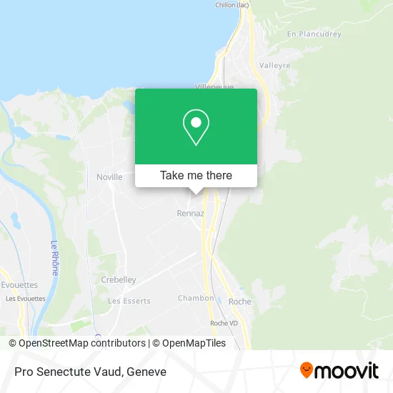 Pro Senectute Vaud map