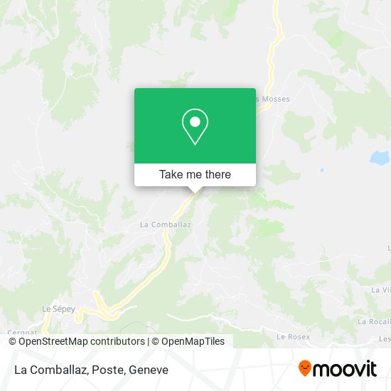 La Comballaz, Poste map