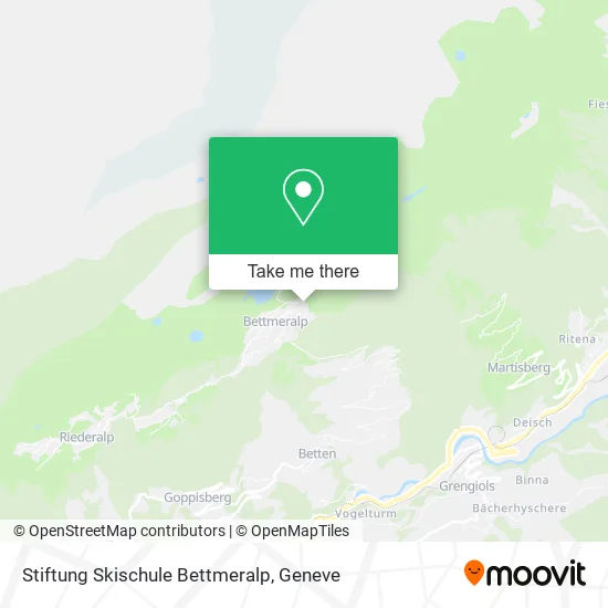 Stiftung Skischule Bettmeralp map