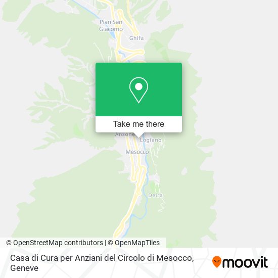 Casa di Cura per Anziani del Circolo di Mesocco map