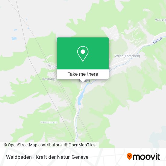 Waldbaden - Kraft der Natur map