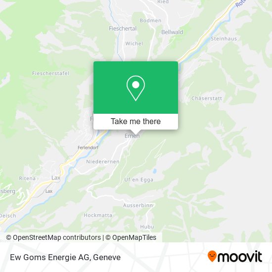 Ew Goms Energie AG map