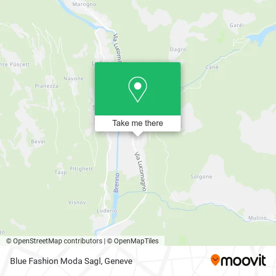Blue Fashion Moda Sagl map
