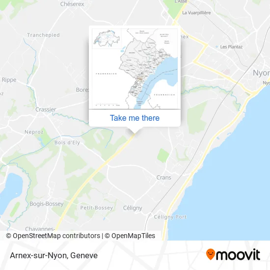Arnex-sur-Nyon map