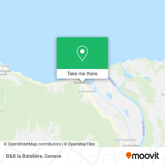B&B la Batelière map
