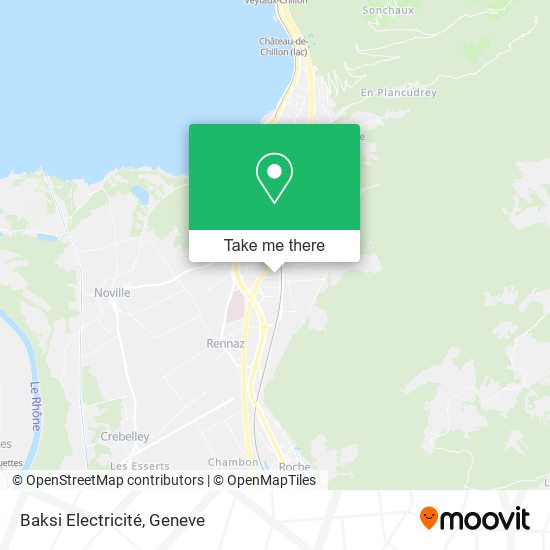 Baksi Electricité map