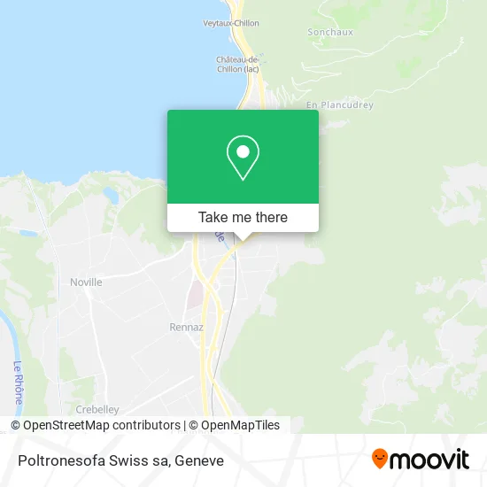 Poltronesofa Swiss sa map
