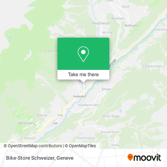 Bike-Store Schweizer map
