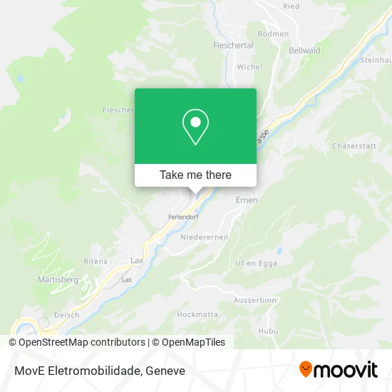 MovE Eletromobilidade map