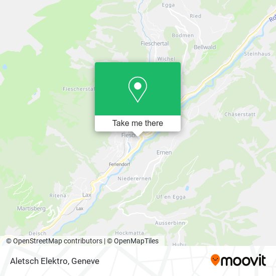 Aletsch Elektro map
