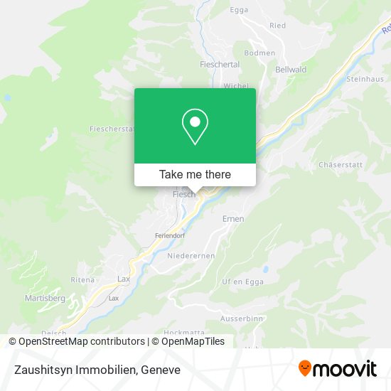 Zaushitsyn Immobilien map