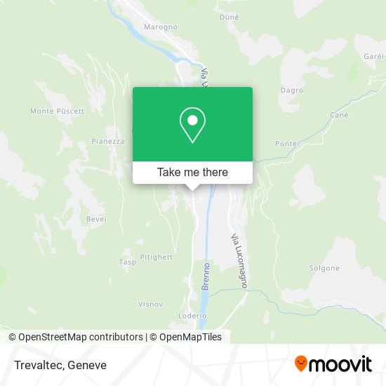 Trevaltec map